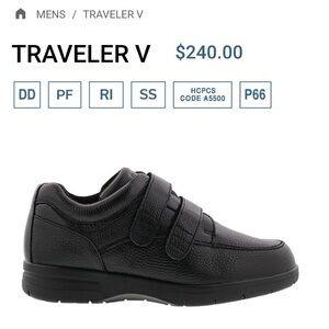 LIKE NEW DREW TRAVELER V LEATHER ORTHOTIC‎ SHOES
